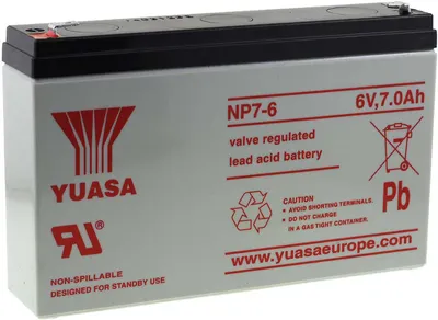 Image de YUASA Batterie au plomb rechargeable NP7-6