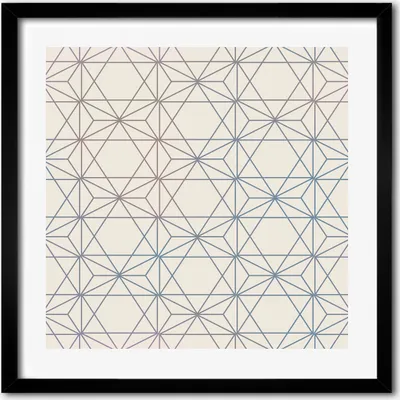 Produktbild von Bild - 50 cm x 50 cm - MDF - Rahmen, Wandkunst - Geometrischer Hintergrund