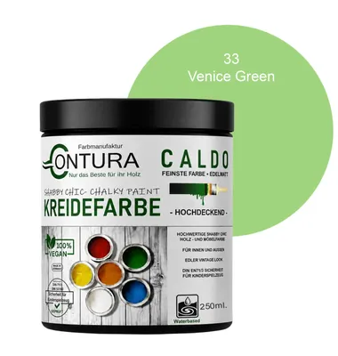 Produktbild von Contura BeGreen 250ml. Kreidefarbe Shabby Chic Möbellack - 33 Venice Green