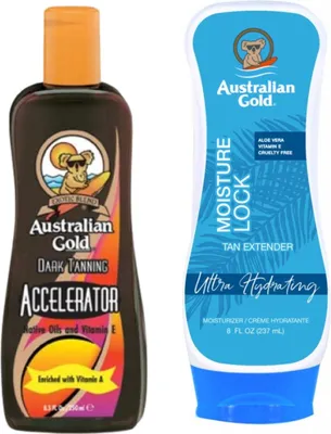 Produktbild von Australian Gold Bräunungsbeschleuniger + Australian Gold Feuchtigkeitssperre
