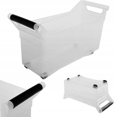 Zdjęcie produktu dla KADAX System Organizer Pojemnik na kółkach do szafy 17L z uchwytami