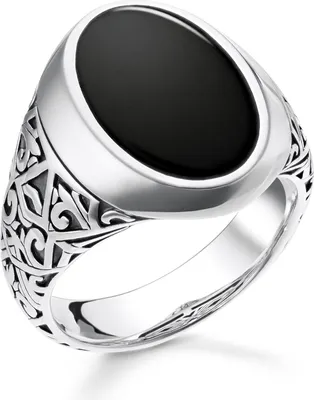 Produktbild von Thomas Sabo TR2242-698-11 Ring Herren Schwarz Sterling-Silber Gr. 52