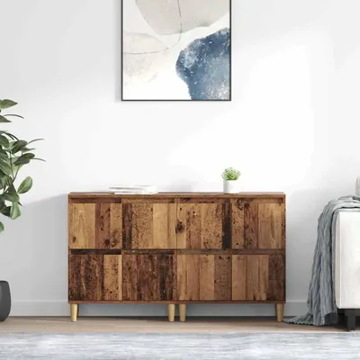 Zdjęcie produktu dla vidaXL Komody boczne, 2 szt., imitacja drewna, 60 x 35 x 70 cm, płyta wiórowa