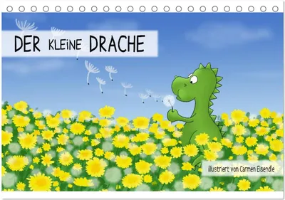 Produktbild von Der kleine Drache (Tischkalender 2025 DIN A5 quer), CALVENDO Monatskalender