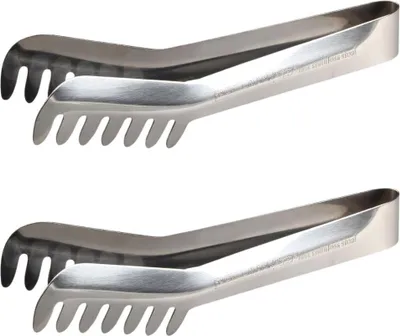 Image de Ensemble de 2 Pinces à spaghettis, de cuisine en Acier inoxydable 19 cm Fackelmann