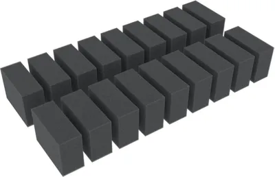 Image de 18 entretoises en mousse – 55 x 40 x 20 mm – à pores fins
