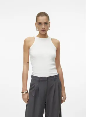 Produktbild von Vero Moda Chloe ärmelloses T-shirt Beige XL Frau Beige XL