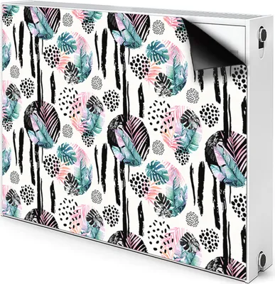 Produktbild von Magnet Heizkörperabdeckung Heizkörperverkleidung Verkleidung Abdeckung 100x60 cm  - Abstraktion, Dschungel