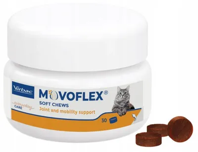 Imagen del producto de VIRBAC Movoflex Articulaciones - Complemento alimenticio para gatos - 30 unidades