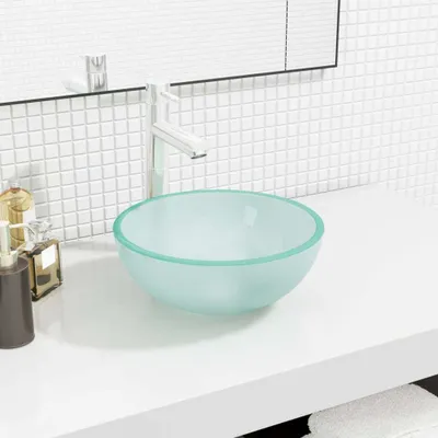 Produktbild von Waschbecken Hartglas 30x12 cm Matt - Waschbecken CC20701