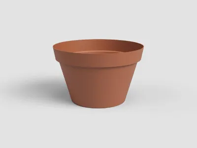 Obrázek produktu pro Artevasi Květináč CAPRI, 20 cm, plast, hnědá/terakota