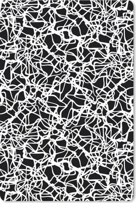 Produktbild von MuchoWow® Mauspad Mousepad Muster - Abstrakt - Schwarz und Weiß 18x27 cm - Mousepads - Maus Mat - Pad - Mausunterlage