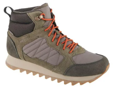 Obrázok produktu pre Merrell - Pánske turistické topánky „Alpine“, koža z kamzíka, po členky PP11667 (43 EU) (zelená)