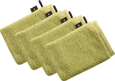 Produktbild von 4er Pack Waschhandschuh Vegan Life von der Marke Vossen 22 x 16 cm