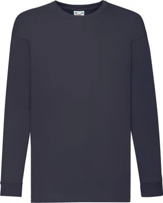 Produktbild von Fruit Of The Loom Kinder T-Shirt, langarm BC324 (9-11 Jahre (140)) (Dunkles Marineblau)