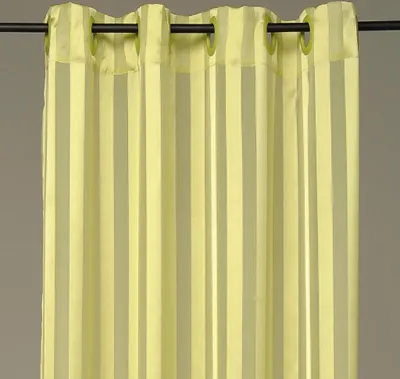 Immagine prodotto di Tenda 2-pack con occhielli (strisce, semitrasparente), dimensioni: 140x245cm, colore: verde
