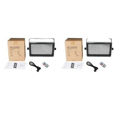 Zdjęcie produktu dla oświetlenie sceniczne LED 60 W, sterowanie bezprzewodowe, efekty świetlne DMX RGB, 2 jednostki oświetleniowe