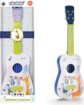 Produktbild von Ukulele mit vier Nylonsaiten, grün