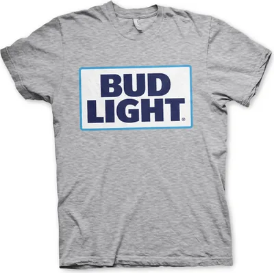 Obrázek produktu pro Tričko s logem Bud Light - velké - Heather-Grey