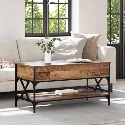 Produktbild von Möbel Couchtisch Altholz 100 x 50 x 50 cm Holzwerkstoff - Couchtische &2107