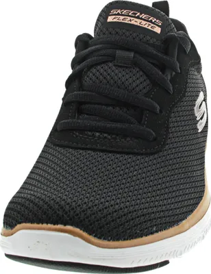 Produktbild von Skechers Flex Appeal 4.0 sportlicher Schnürer Schwarz