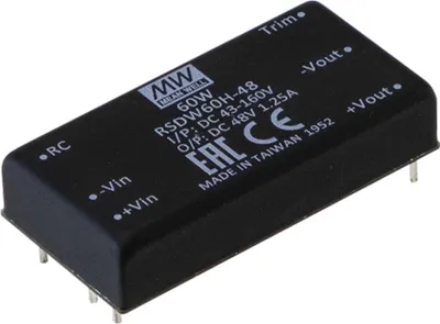 Produktbild von MEANWELL RSDW60H-24, DC DC-Wandler, 40-160V:24V 2,5A 60W