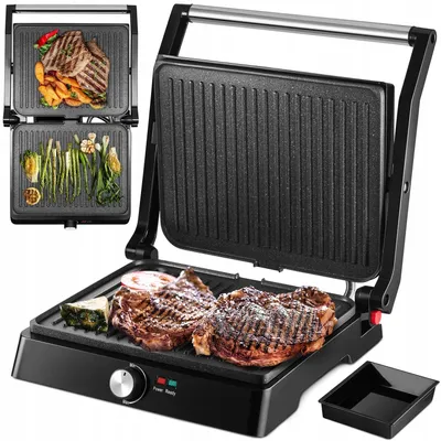 Produktbild von Kontaktgrill 2200W-180° ausklappbar mit Marmorbeschichtung Mozano 2200 W