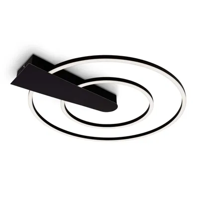 Produktbild von Briloner NICO DUO LED Deckenleuchte Schwarz 25W 3000lm 3000K Dimmbar 55x50cm