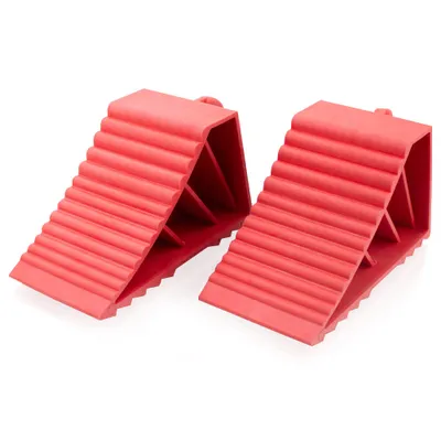 Produktbild von 1 Paar Gummi Rad Keile Rot mit Griff MS-19078