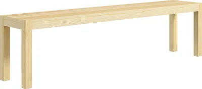 Produktbild von HOMCOM Sitzbank 3-Sitzer Holzbank Essbank im Landhaus-Stil, Küchenbank für Küche, Wohnzimmer, Eingang, Kiefernholz, bis 330 kg belastbar, Natur, 175 x 33 x 45 cm