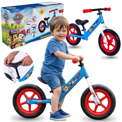 Produktbild von Paw Patrol leichtes Laufrad für Kinder aus Metall, höhenverstellbar, mit wartungsfreien 11-Zoll-EVA-Rädern
