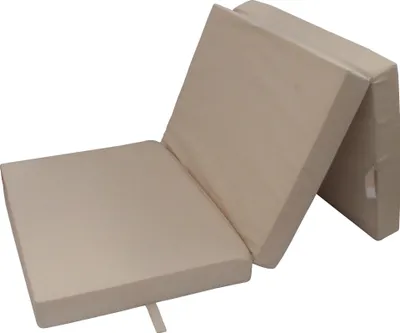 Produktbild von Herlag Klappmatratze Senior beige, 195x85 cm, Campingmatratze, Faltmatratze