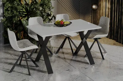 Immagine prodotto di Tavolo pieghevole X 130(210)x80 bianco lucido
