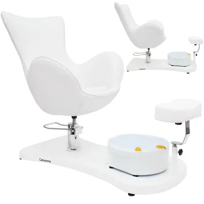 Image de Fauteuil de pédicure cosmétique avec bassin de trempage des pieds pour le salon de spa