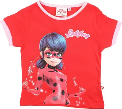 Produktbild von Miraculous Ladybug Mädchen Kinder T-Shirt Shirt – Rot / 98