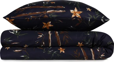 Produktbild von L'Essentiel Linge de Maison, Bamboo - Flower, Bettwäschen, Dunkelblau, Baumwolle, 240 x 220 cm