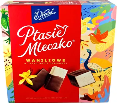 Produktbild von Vogelmilch Pralinen Vanille-Geschmack vom Wedel 360 g Ptasie mleczko waniliowe