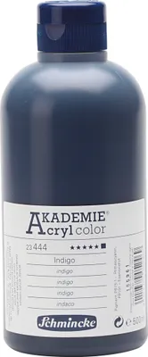 Produktbild von Schmincke AKADEMIE® Acrylfarbe, Indigo (444), Opak, , 500ml