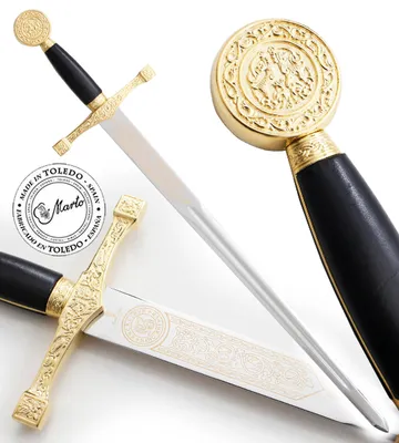 Produktbild von Excalibur-Schwert mit einer Gold Edition Marto 77 cm