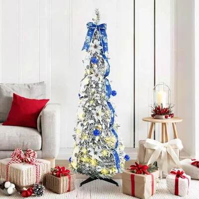 Immagine prodotto di Maison Exclusive - Albero di Natale artificiale con 100 LED bianchi 150 cm PVC