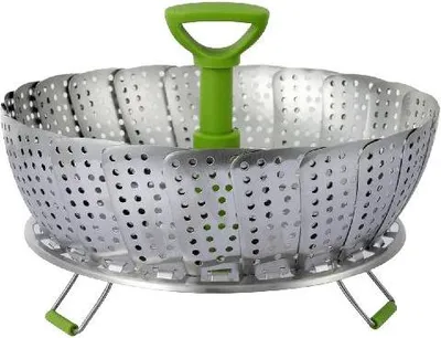 Produktbild von Ziva 9-inch stainless steel foldable egg steamer