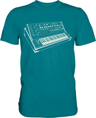 Produktbild von Modular Synthesizer Analog Retro Elektro Musik T-Shirt – Diva Blue / 3XL