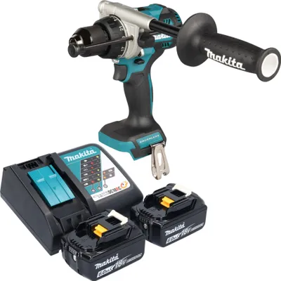 Produktbild von Makita DHP 492 RG Akku Schlagbohrschrauber 18 V 141 Nm Brushless + 2x Akku 6,0 Ah + Ladegerät