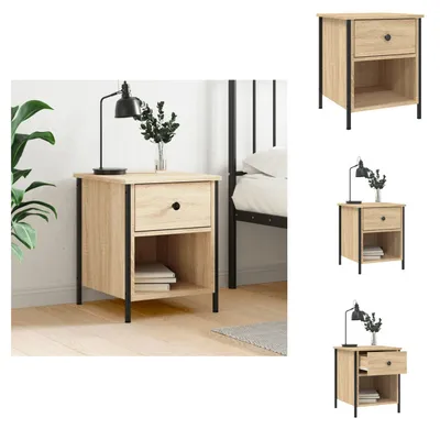 Immagine prodotto di vidaXL Comodino rovere Sonoma 40x42x50 cm materiale legno - Comodini