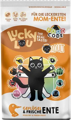 Image de Lucky Lou Foodcode croquettes pour chats Adult volaille & canard 1,7 kg