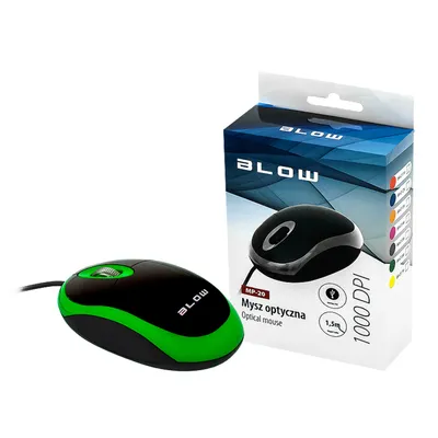 Obrázok produktu pre Myš optická drôtová BLOW MP-20 zelená