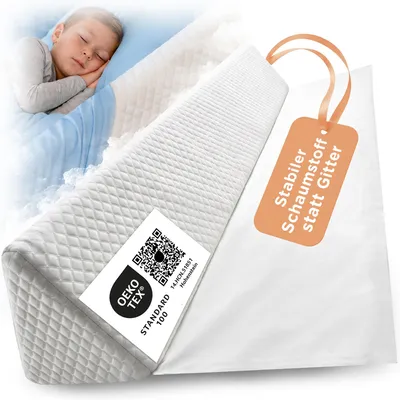 Produktbild von Lunova® Rausfallschutz Bett für Kinder & Baby – formstabiler Schaumstoff für Boxspringbett, Elternbett & Kinderbett, ohne Montage, 150 cm