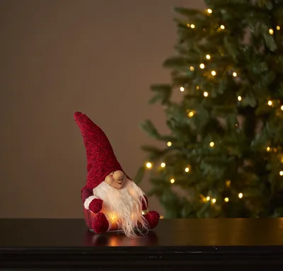 Image de Figurine en tissu LED 'Joylight', Père Noël, 4 ww LED,