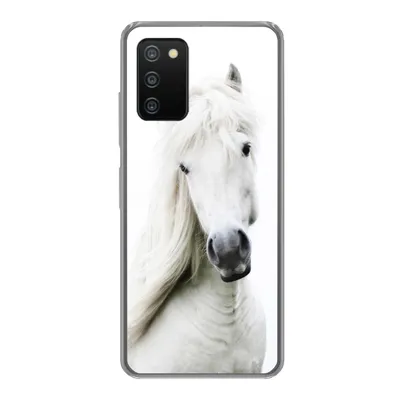Produktbild von MuchoWow® Handyhülle Schutzhülle Hülle für Samsung Galaxy A03s Pferde - Nutztiere - Mähnen Silikon Softcase Handy Hülle - Schutz