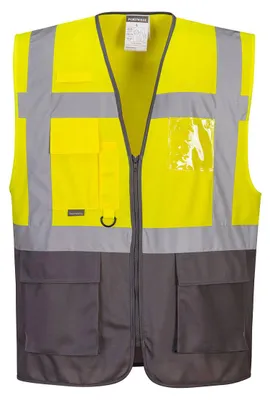 Produktbild von Portwest C476 WARSCHAU EXEKUTIV WESTE Yellow/Grey Gr. S